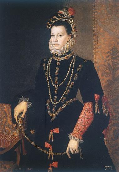 Juan Pantoja de la Cruz third wife of Philip II oil painting picture